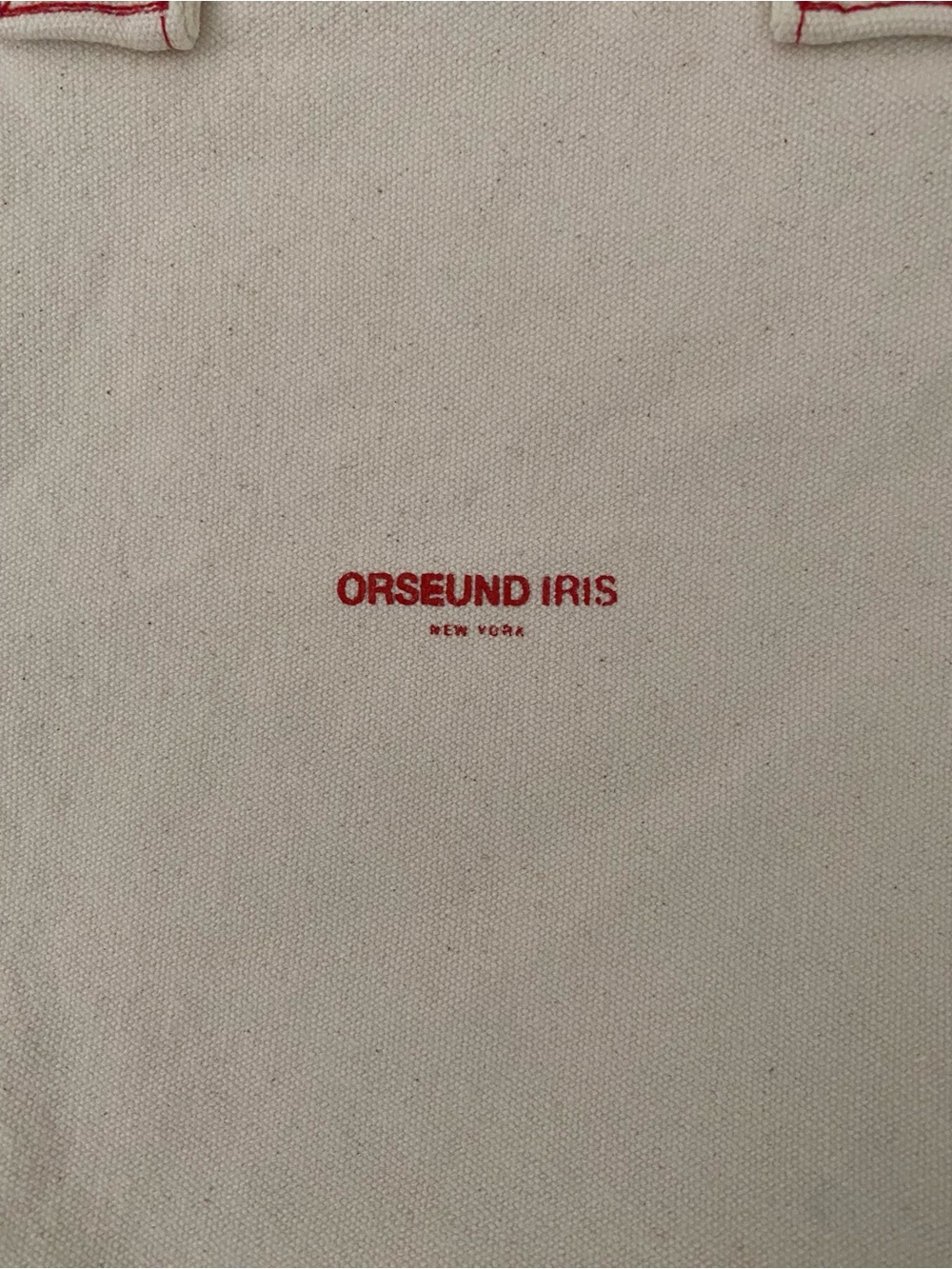 Orseund Iris Cream Canvas Round Tote - Picture 7 of 7